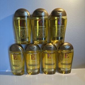 Lot Of 7 OGX Healing + Vitamin E Shampoo 3oz Travel Size